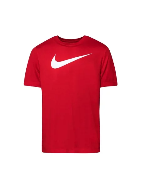 Koszulka Nike z nadrukiem z krótkim rękawem czerwona