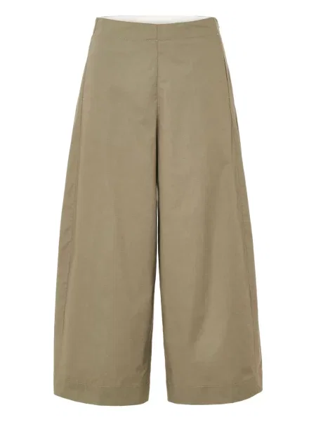 Pantaloni Nine In The Morning plisate maro