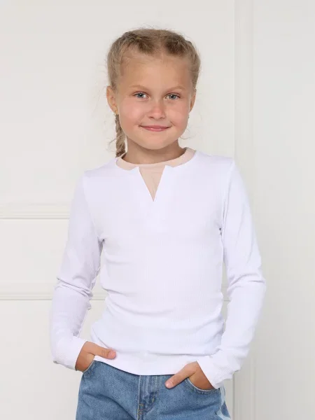 Лонгслив Yuki белый