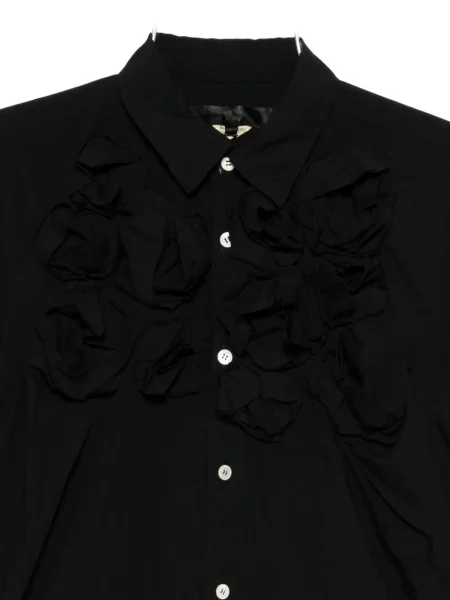 Cămașă Comme Des Garçons cu model floral negru