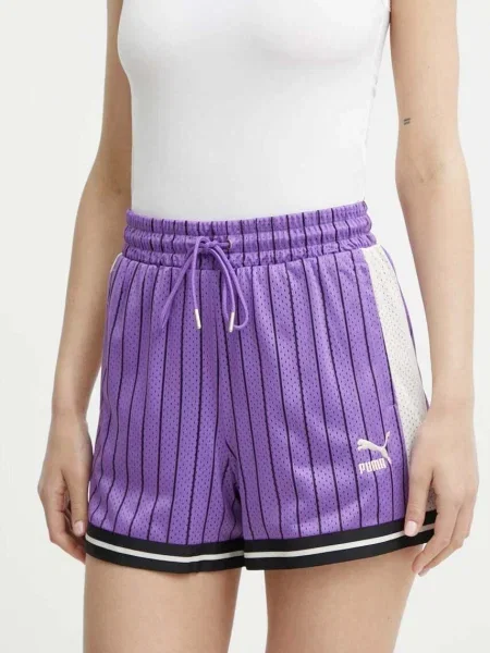 Puma pantaloni scurti T7 femei modelator high waist violet