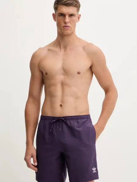 Плувни шорти adidas Originals Adic Solid лилаво виолетово