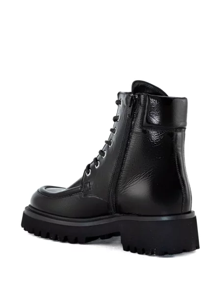 Botine Guglielmo Rotta cu șireturi din dantelă negru