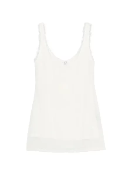 Top Toteme tricotate alb