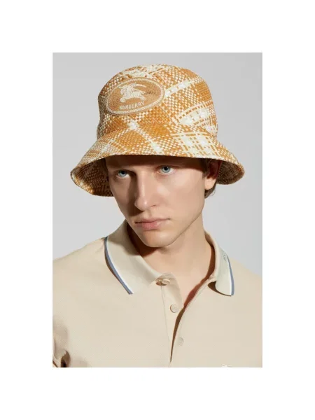 Kapelusz Burberry z logo beżowy