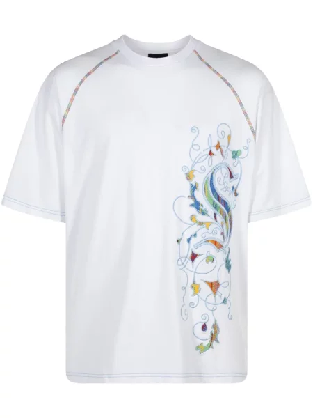 Tricou Supreme cu broderie alb