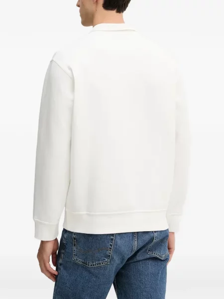 Pulover Armani Exchange cu broderie alb