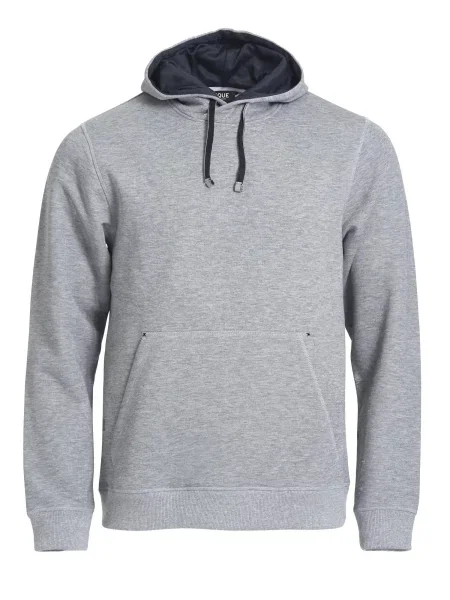 Clique Classic Hoody bluza z kapturem grey melange szara