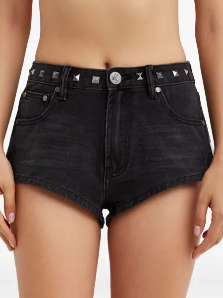 Szorty One Teaspoon z ćwiekami czarne