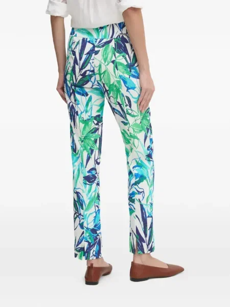 Pantaloni Joseph Ribkoff cu model floral cu imagine alb