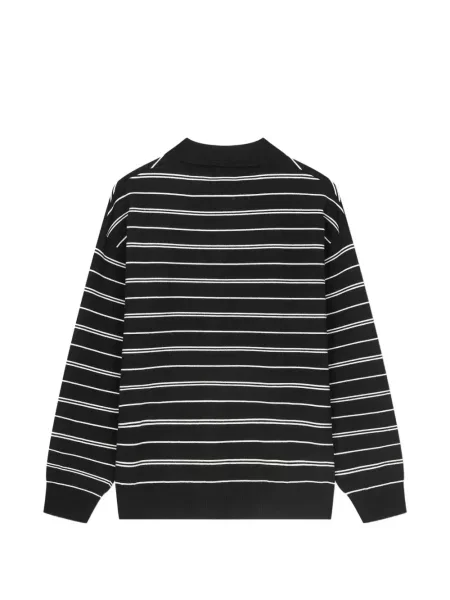 Lung tricou polo Tomboy negru