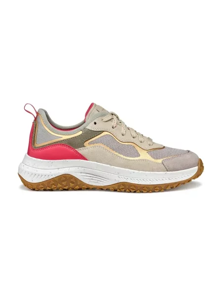 Маратонки Geox D OLIVIERA + GRIP бежово