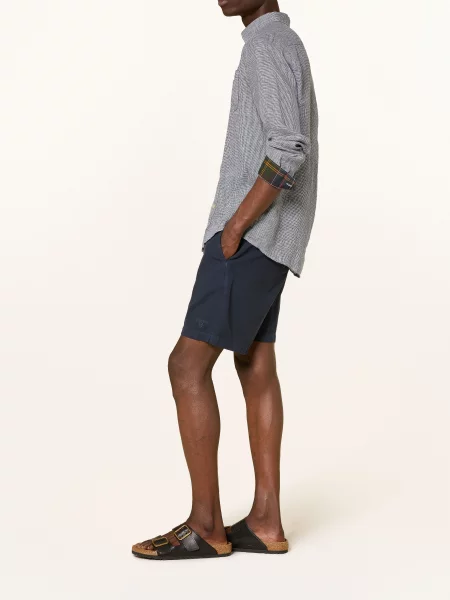 Barbour Šortky Oxford Relaxed Fit tmavě modrá