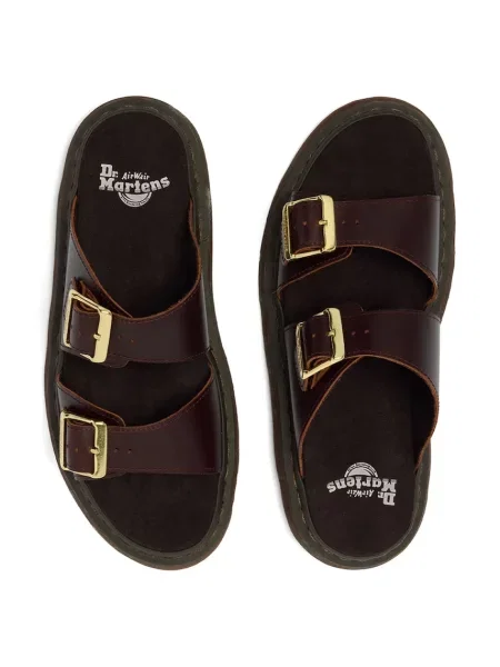 Кожаные шлепанцы Dr. Martens