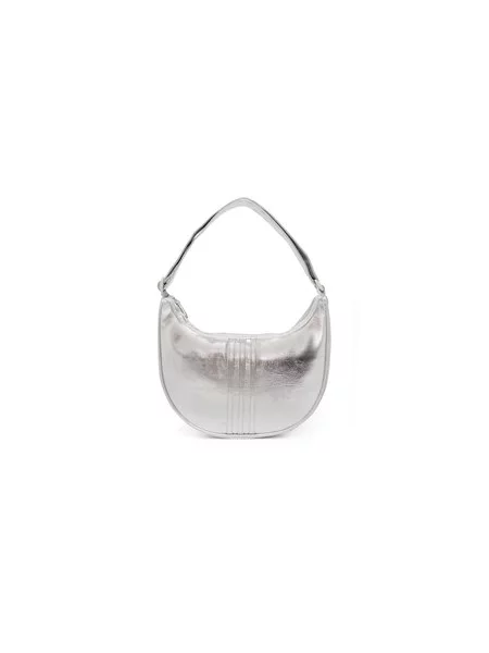 Adidas Ročna torba Adicolor Half Crescent Bag Metallic Pu Srebrna