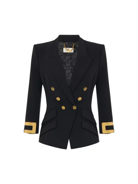Geacă Elisabetta Franchi negru