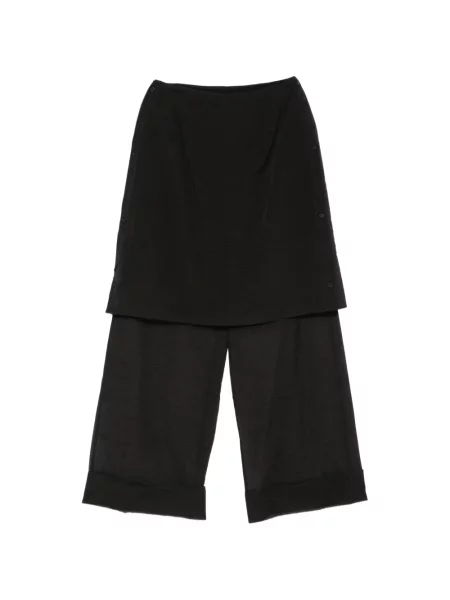Pantaloni palazzo Viktoria Chan negru