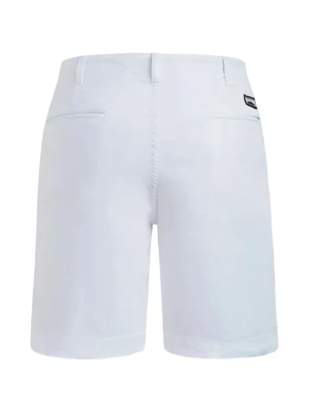 Pantaloni chino Vilebrequin cu autograf alb