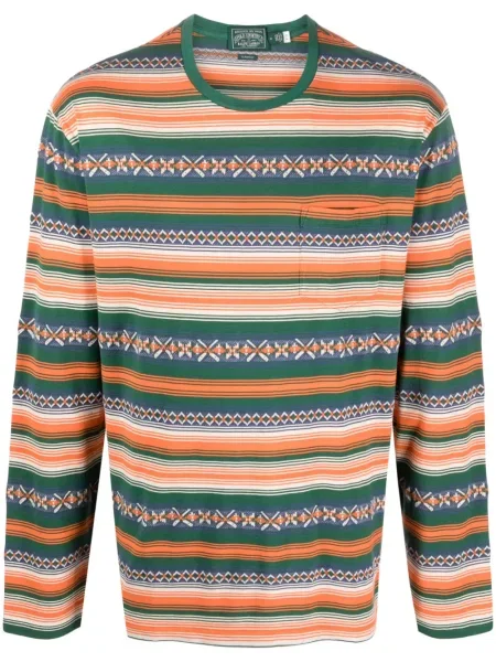 Polo Polo Ralph Lauren din jacard cu broderie maro