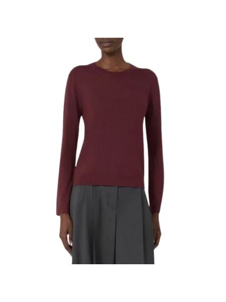 Sweter Weekend Max Mara wełniany czerwony