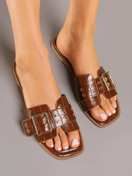 Papuci Novolise maro