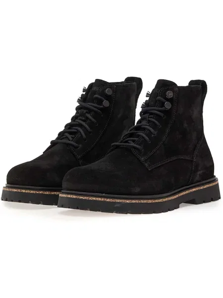 Botine Birkenstock din dantelă negru