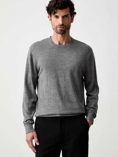 Calvin Klein pulover pentru bărbați din lână gri