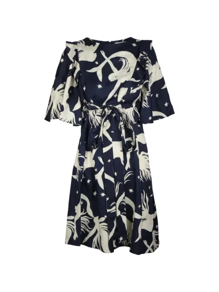 Rochie midi Valentino Garavani cu imagine albastru