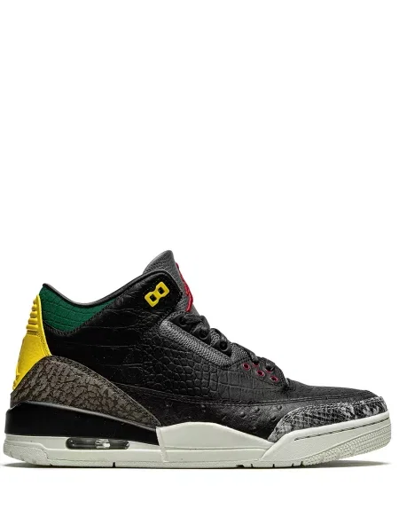 Sneakerși Jordan cu imprimeu animal print negru