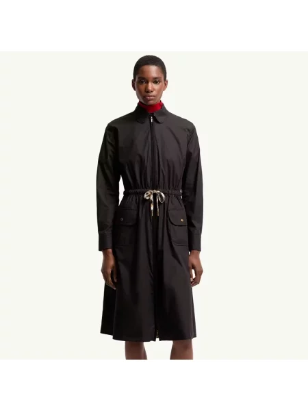 Sukienka koszulowa Moncler czarna