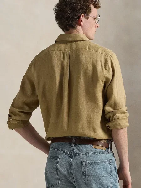 Сорочка з льону Polo Ralph Lauren Long Sleeve Sport Shirt