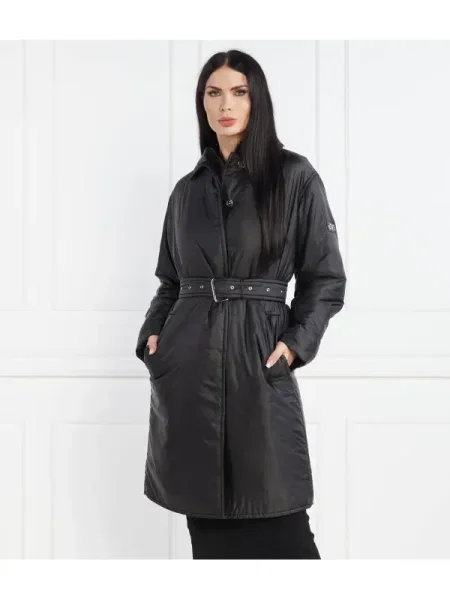 Michael Kors Palton cu bretele negru