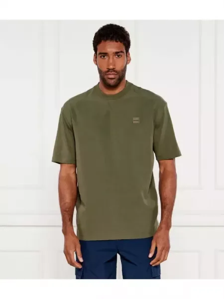 BOSS ORANGE Póló Te_cell | Relaxed fit zöld