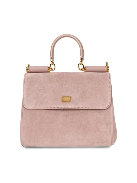 Top Dolce And Gabbana zamszowy różowy