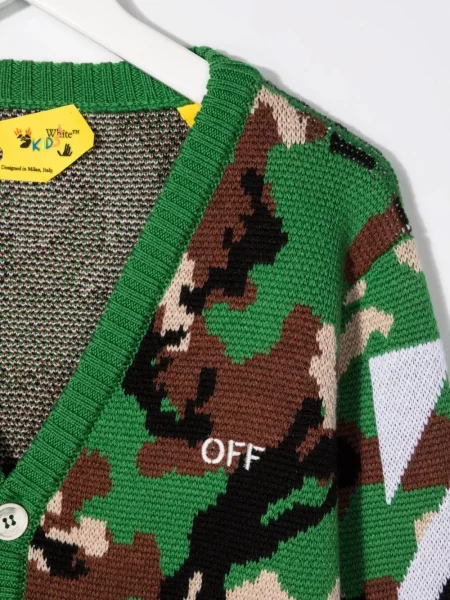 Kardigan dziecięcy Off-white biały