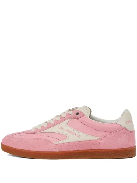 Sneakerși Karl Lagerfeld Jeans cu șireturi din dantelă roz