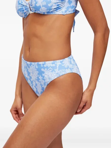 Bikini Heidi Klein cu imagine cu model paisley albastru