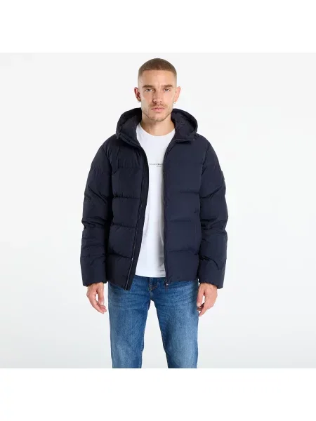 Яке Tommy Hilfiger Water Repellent Down Hooded Puffer Jacket Navy M тъмносиньо