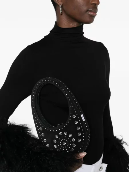 Geantă Coperni cu model floral negru