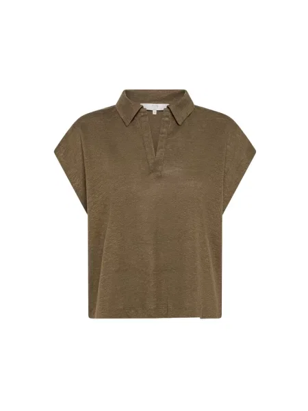 Koszulka polo Seventy z dżerseju zielona