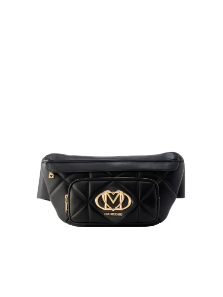 Love Moschino ľadvinka dámska z imitácie kože čierna