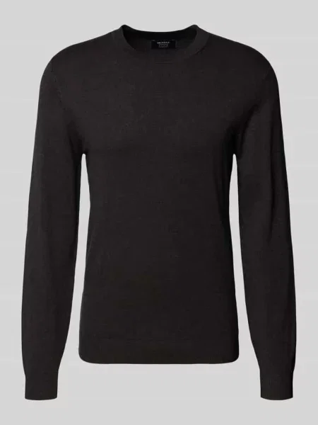 Sweter z dzianiny z prążkowanymi wykończeniami Mcneal