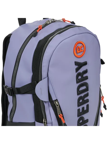 Geantă Superdry cu broderie albastru