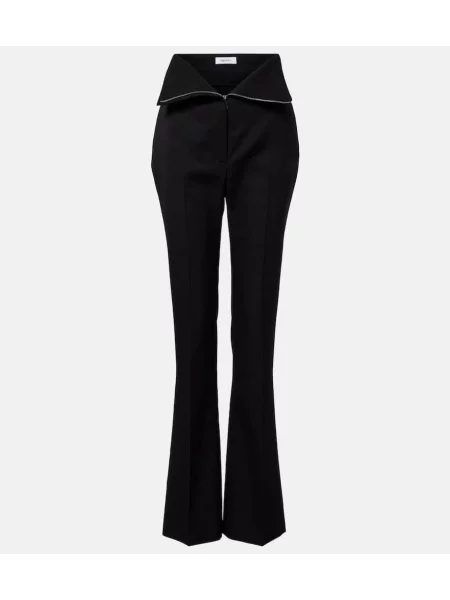 Pantaloni Mcqueen de lână negru
