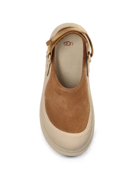 Saboți Ugg din piele de căprioară maro
