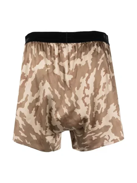 Boxeri Tom Ford cu model camuflaj maro
