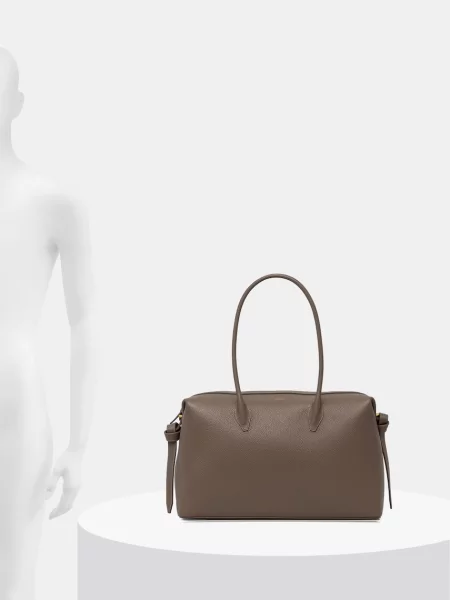 Bőr shopper táska Yuzefi barna
