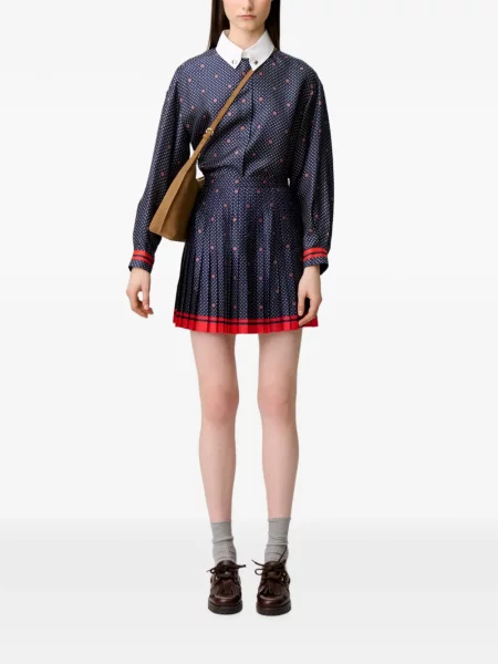 Fusta mini Claudie Pierlot albastru
