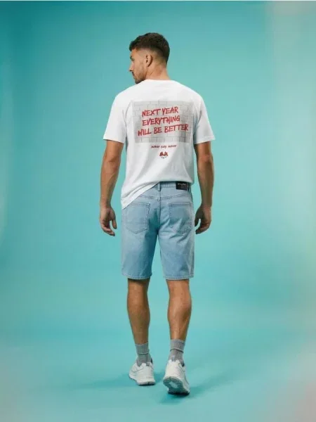 Košile Sinsay s potiskem bílá