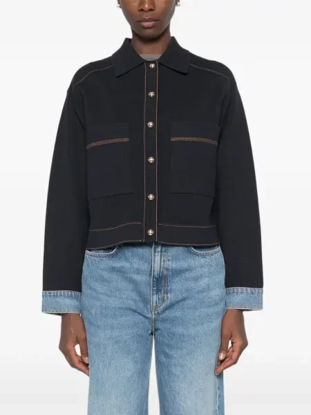 Lung cardigan Sandro albastru